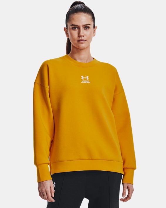 Camiseta UA Summit Knit Oversize para mujer, Orange, pdpMainDesktop image number 0